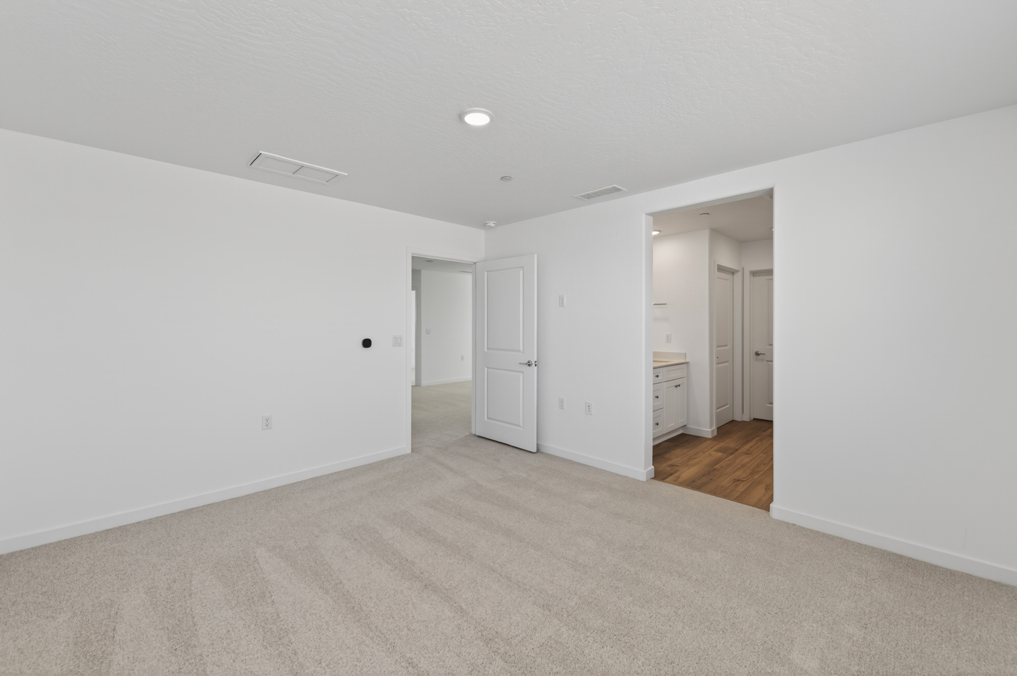 A room with white walls.