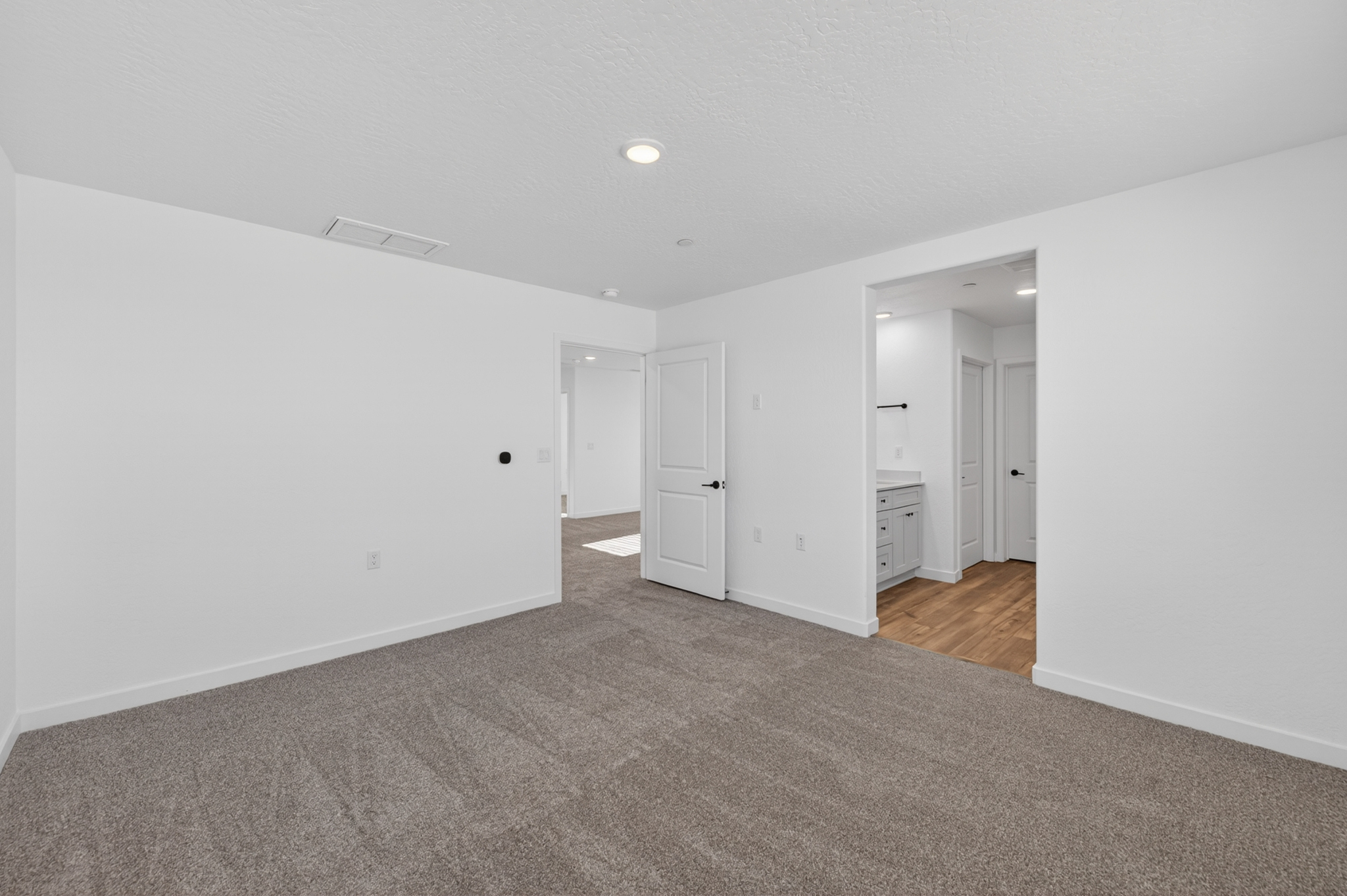 A room with white walls.