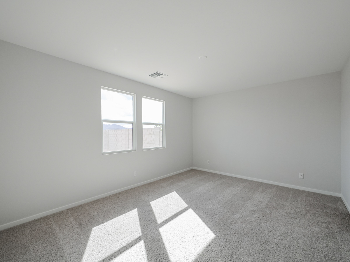 A room with windows.