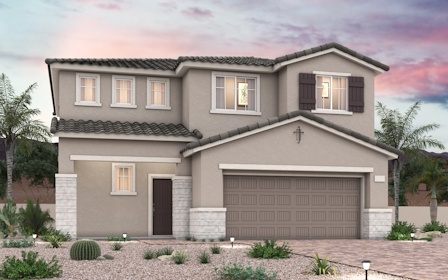 A house with a garage.