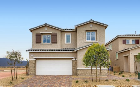 A house with a garage.