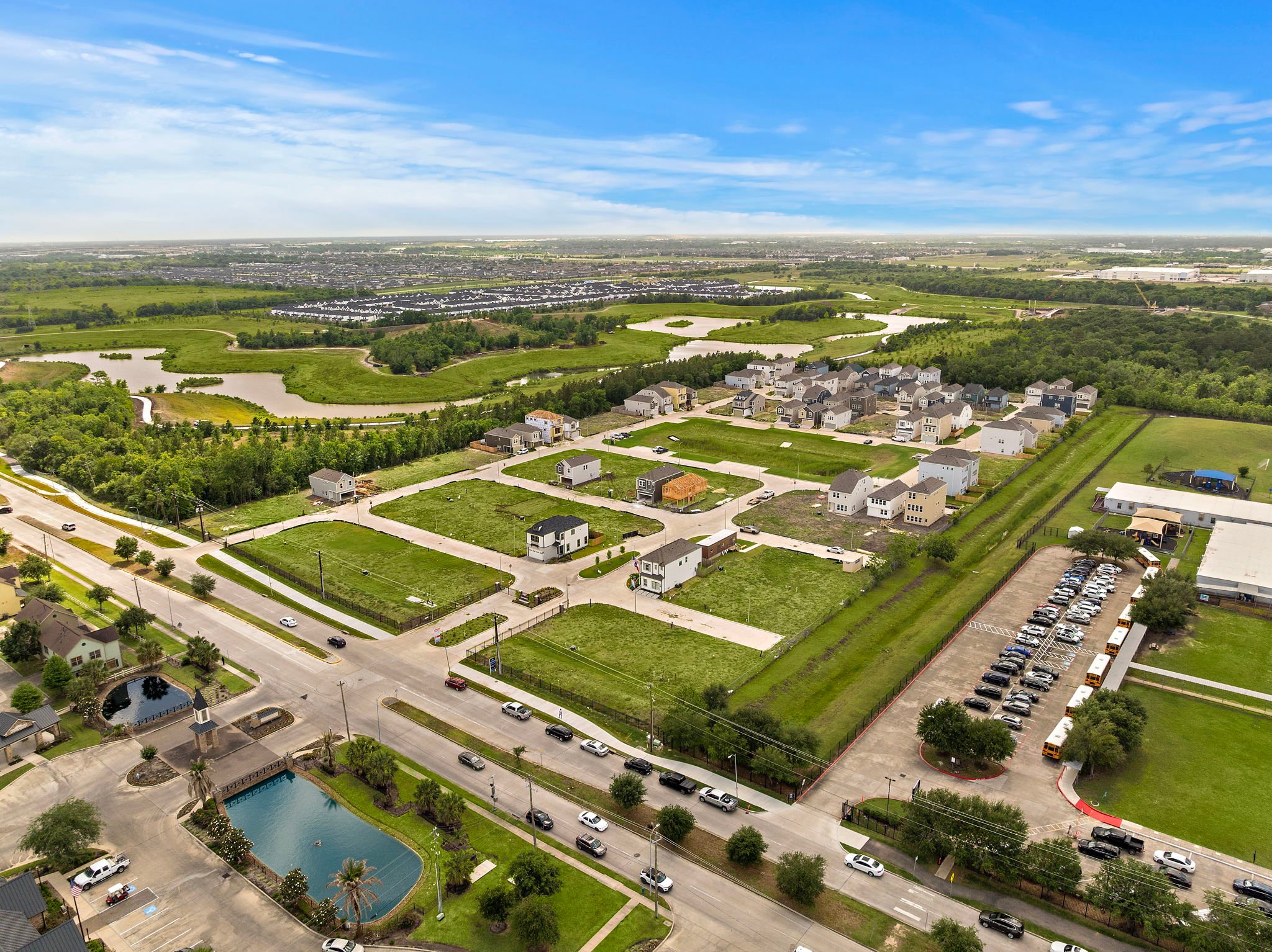 A large green landscape.