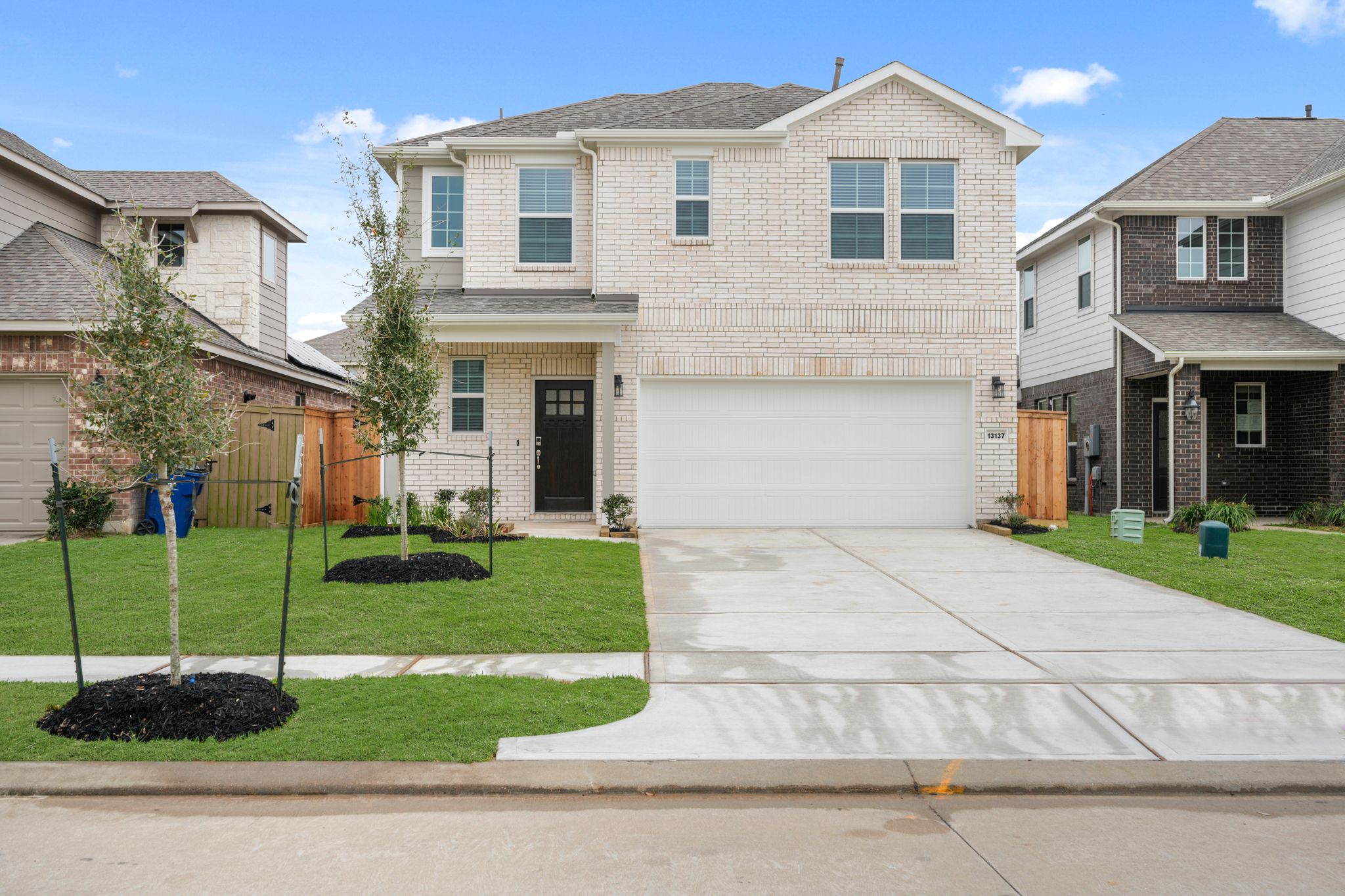 A building with a driveway.
