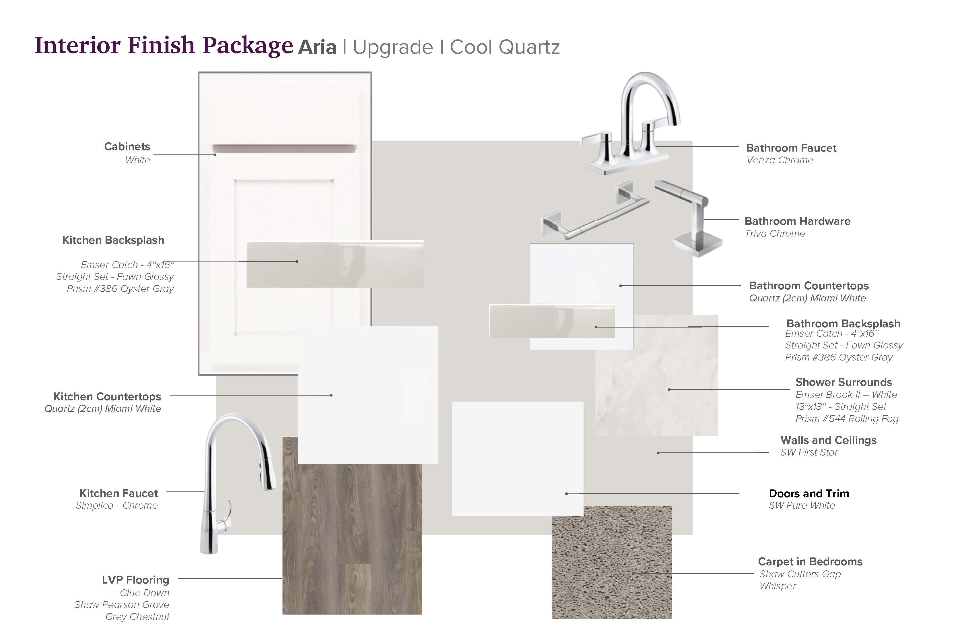 SA Interior Packages Aria Upgrade - Cool - White Cab - Quartz Miami White