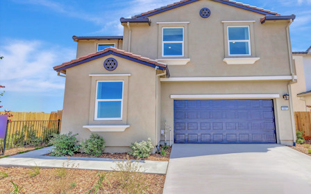 A house with a garage.